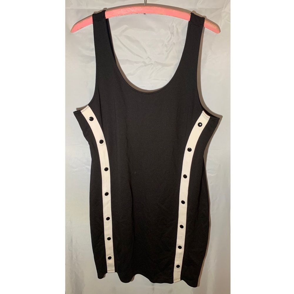 Divided black dress